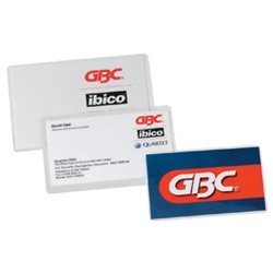 GBC ID Pouches 67x98.5mm 250 micron Badge [Pack